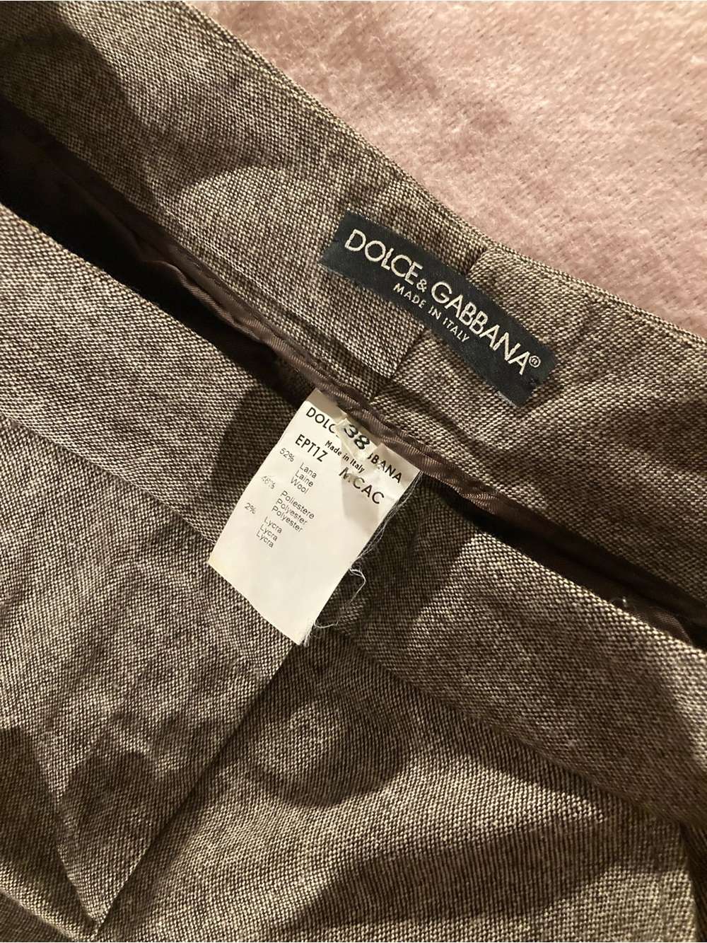 Dolce & Gabbana Men's Gray Wool Dress Trousers - Picture 5 of 9